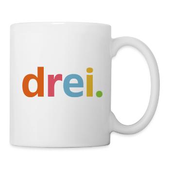 3e anniversaire – 3e année de trois ans - Mug blanc - blanc - Droite