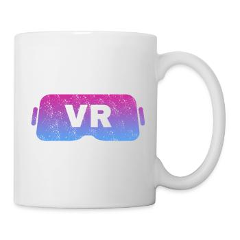 Virtual Reality VR Vintage Gamer Retro Video Glasses - Mug - white - Right