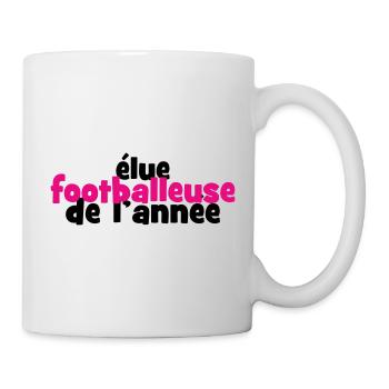 Footballeuse de l'Année : La Reine des Terrains - Mug blanc - blanc - Droite