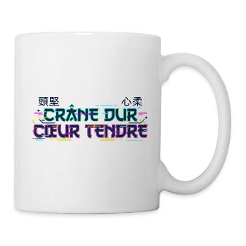Cyber Japan - Crâne dur Cœur tendre - Mug blanc - blanc - Droite