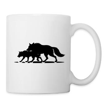 T-shirt Loups Meute - Wolf Pack Strength - Mug - white - Right