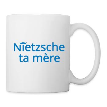 Nietzsche ta mère Bleu Clair - Mug blanc - blanc - Droite