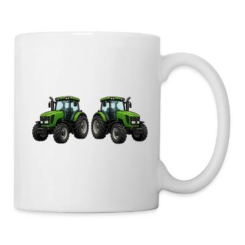 Tractor Green - Agriculture Design - Mug - white - Right