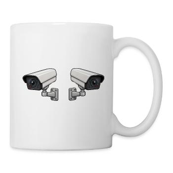 Dual Camera Surveillance Art - Mug - white - Right