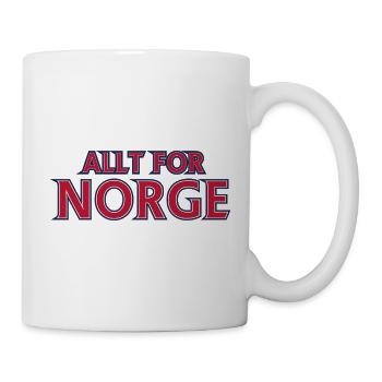 Norwegens Retro-Emblem - Tasse - Weiß - Rechts