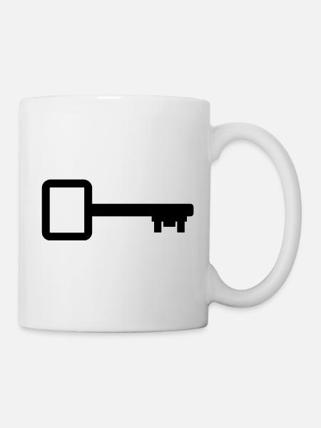 Hausschlüssel - Tasse - Weiß