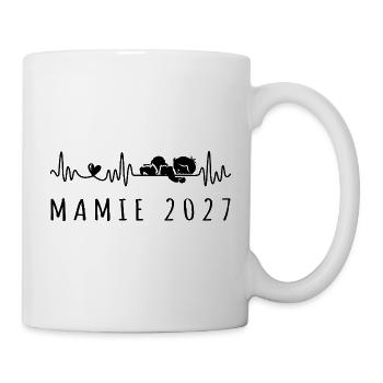 Future Mamie 2027 Battement de Cœur - Tasse - Weiß - Rechts