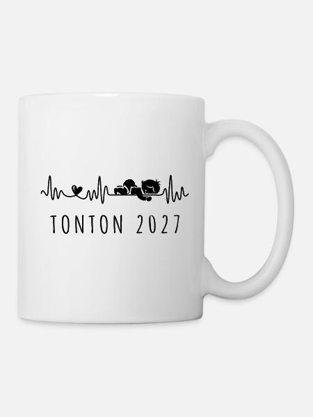 Futur Tonton 2027 Annonce Grossesse Pour Oncle - Mug - white