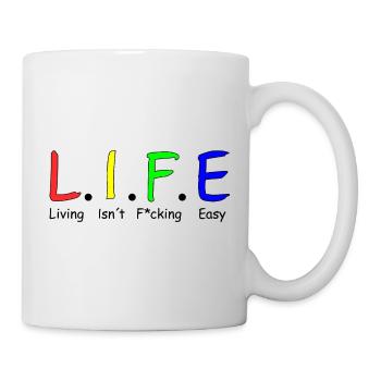 Vie - Mug blanc - blanc - Droite