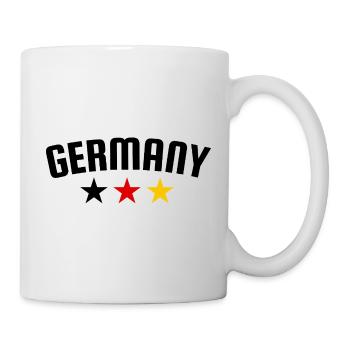 Allemagne 3 Étoiles Design EN - Mug blanc - blanc - Droite