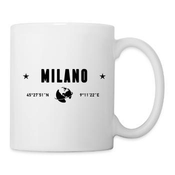 Milan Italy Coordinates Planet Earth - Mug - white - Right