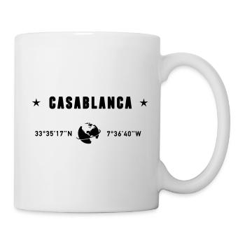 Casablanca Morocco Coordinates Planet Earth - Mug - white - Right