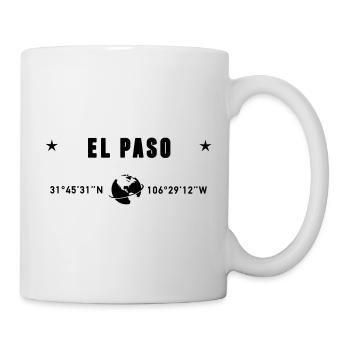 El Paso Texas Coordinates Planet Earth - Mug - white - Right