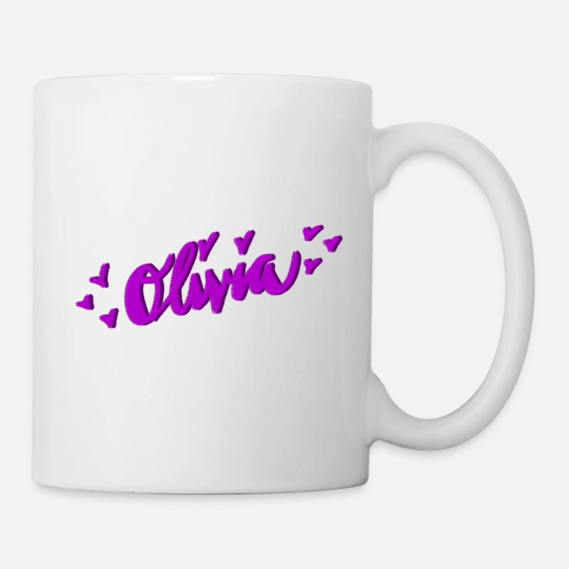 Olivia - Mug blanc - blanc