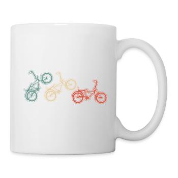 BMX Bike Moves Graphic in Vintage Style - Mug - white - Right