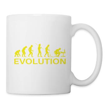 Evolution Gamer | Computer Freak Geek PC - Tasse - Weiß - Rechts