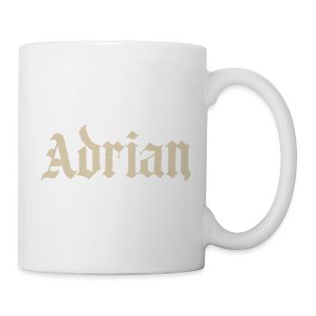 Lettrage gothique d’Adrian - Mug blanc - blanc - Droite