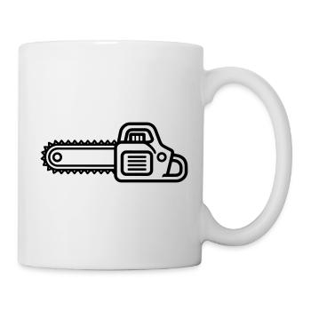 Kettensäge - Tasse - Weiß - Rechts