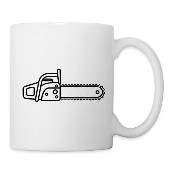 Kettensäge - Tasse - Weiß - Rechts
