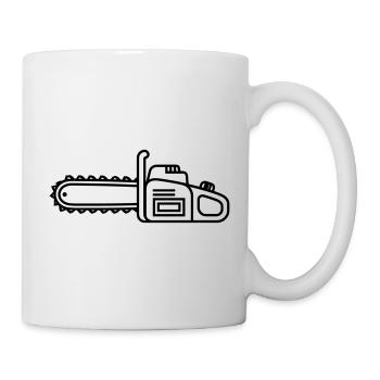 Kettensäge - Tasse - Weiß - Rechts