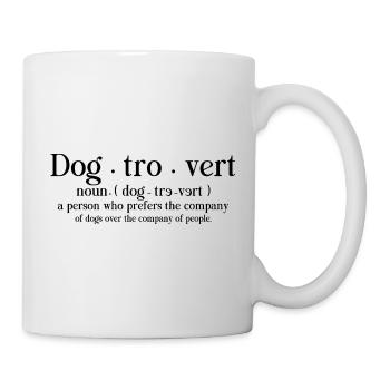 Dogtrovert Propriétaire de chien introverti - Mug blanc - blanc - Droite