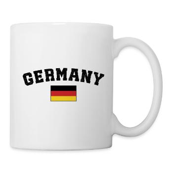 Deutsche deutsche Flagge - Tasse - Weiß - Rechts