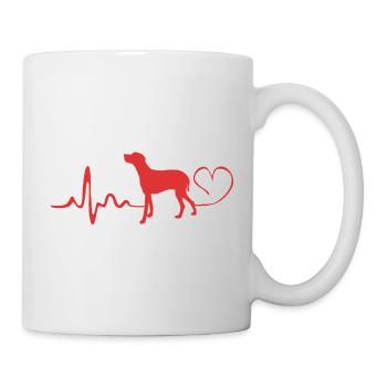 Weimaraner - Tasse - Weiß - Rechts