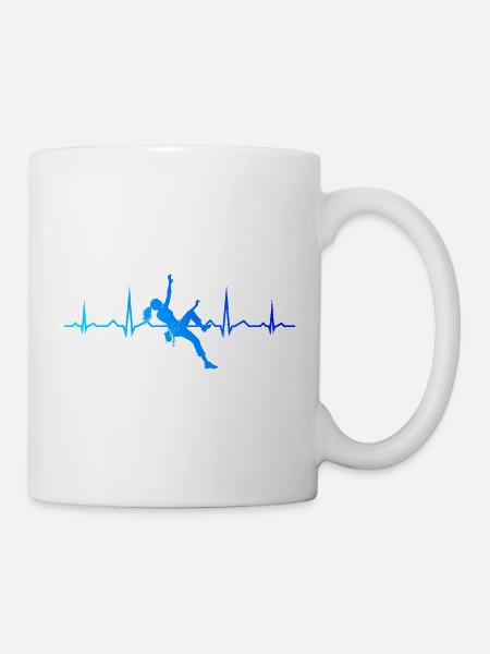 Die Bergsportlerinnen und Climbing passen zusammen - Tasse - Weiß