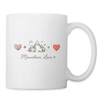 Les montagnes guérissent le cœur | Randonnée et aménagement extérieur - Mug blanc - blanc - Droite