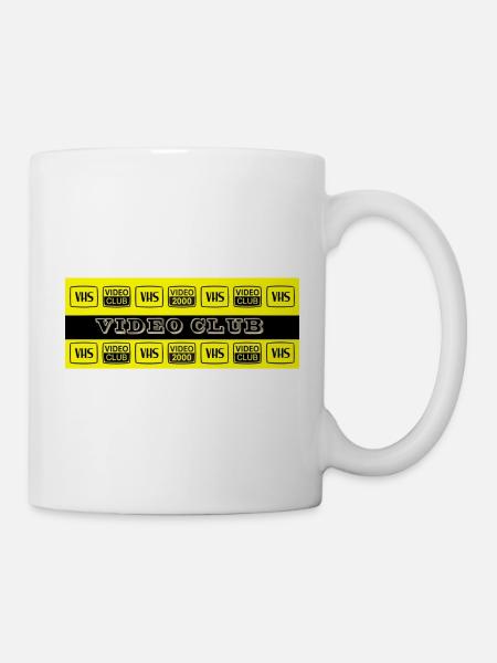 VIDEO-CLUB / VHS - V2000 - Mug blanc - blanc