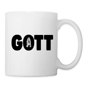 Dieu - Prière - Mains en prière - Mug blanc - blanc - Droite