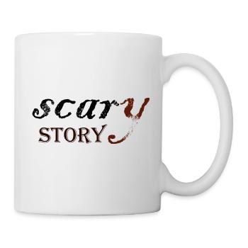 Scary Tale Vintage-Typografie - Tasse - Weiß - Rechts