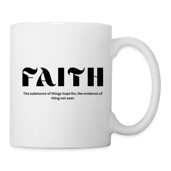 Typographie de la Flamme de la Foi - Mug blanc - blanc - Droite