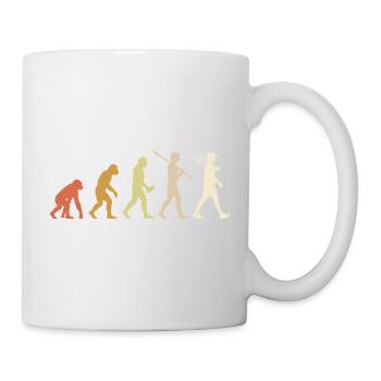 Tennis Evolution - Minimalist Tennis Player Gift - Mug - white - Right