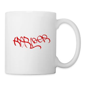 Le jour le plus beau du monde sur un T-shirt graffiti - Mug blanc - blanc - Droite