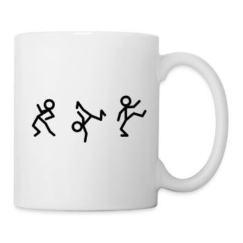 Bonshommes bâtons dansants - Mug blanc - blanc - Droite