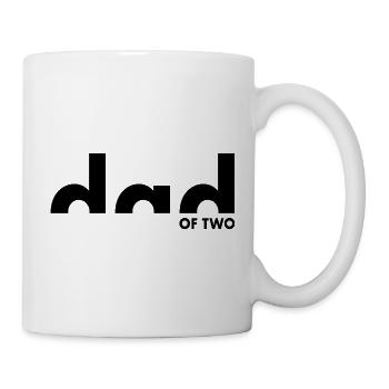Dad Of Two | Vater | Vatertag - Tasse - Weiß - Rechts
