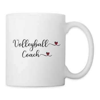Volleyball-Trainer - Tasse - Weiß - Rechts