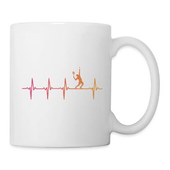 Tennisspieler von Sunset Heartbeat - Tasse - Weiß - Rechts