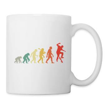 Skateboard Evolution Men's and Boys' Skatboarder - Mug - white - Right