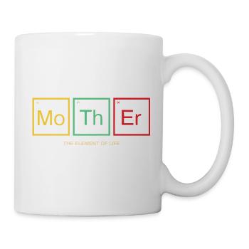 Mother Periodensystem Mama Geschenk - Tasse - Weiß - Rechts