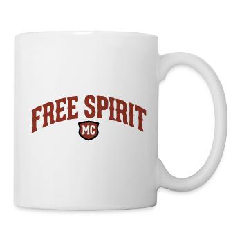 Lettrage Free Spirit MC - Mug blanc - blanc - Droite