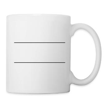 Icône de tiret de ligne - Mug blanc - blanc - Droite