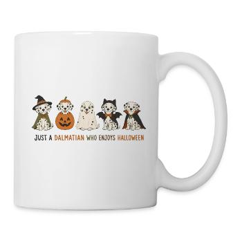Dalmatiner-Halloween-Crew - Tasse - Weiß - Rechts
