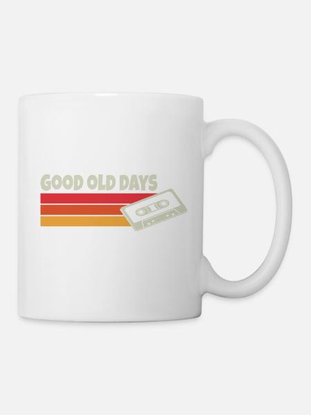 Kassette 90er Retro Cooler Spruch - Tasse - Weiß