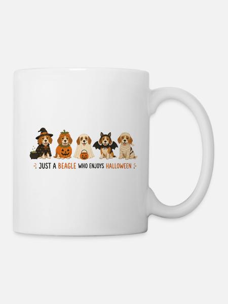 Beagle Halloween-Crew - Tasse - Weiß