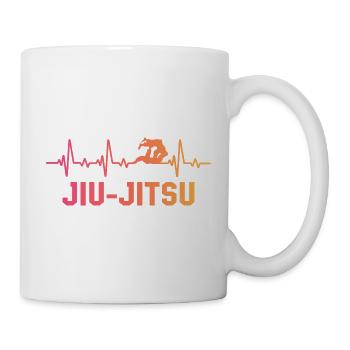 Jiu Jitsu Herzschlag T-Shirt Jiu-Jitsu - Tasse - Weiß - Rechts