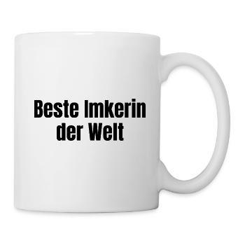 Beste Imkerin der Welt Imkerei Bienen Geschenk - Tasse - Weiß - Rechts