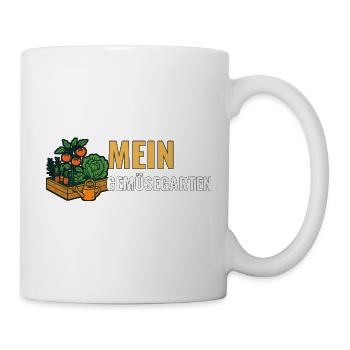 Gemüsegarten Geschenk für Gartenfreunde. - Tasse - Weiß - Rechts