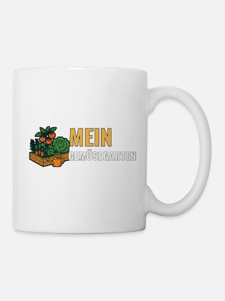 Gemüsegarten Geschenk für Gartenfreunde. - Tasse - Weiß